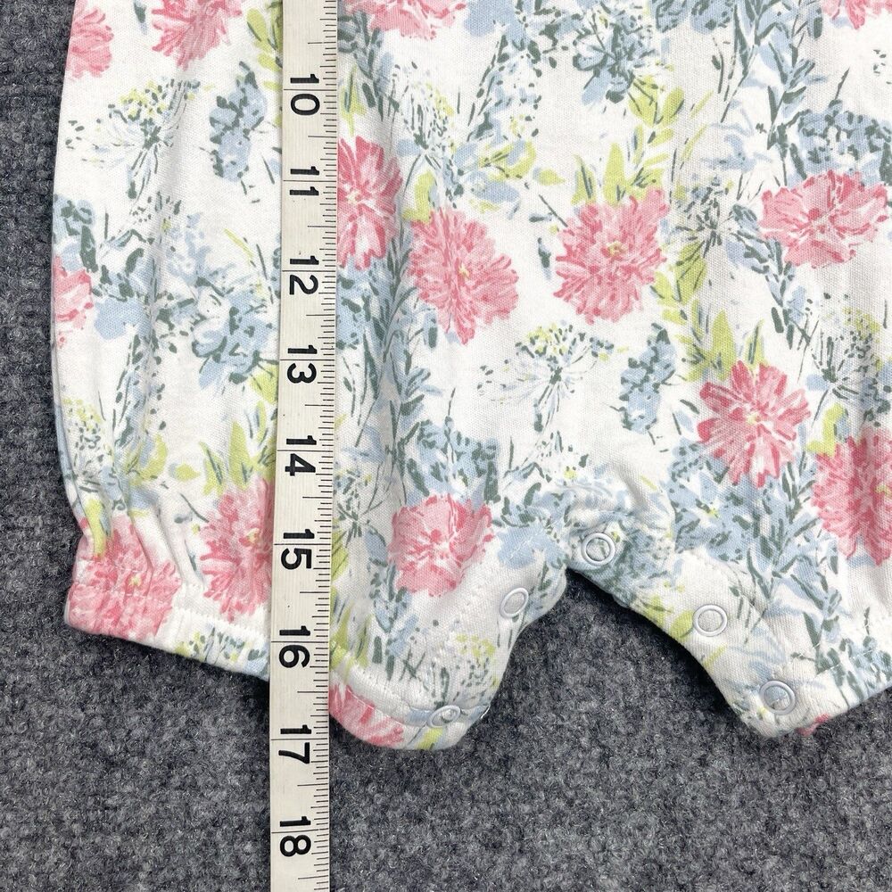 Laura Ashley Baby One Piece Romper 12 Months Eyelet Trim Cotton NEW W Tags - Picture 7 of 8